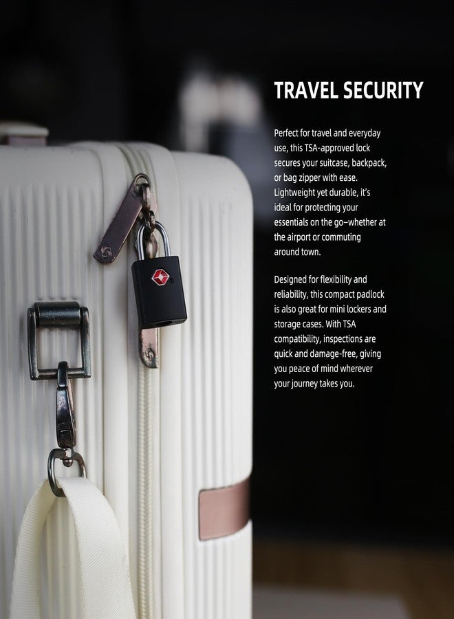UP Security TSA Locks for Luggage with Keys, Travel Luggage Locks TSA Approved 4 Pack, Small Padlock with Key, Keyed Alike Mini Padlock for Suitcase, Backpack, Bag, Zipper, Case, Box, Small Locker - Image 5